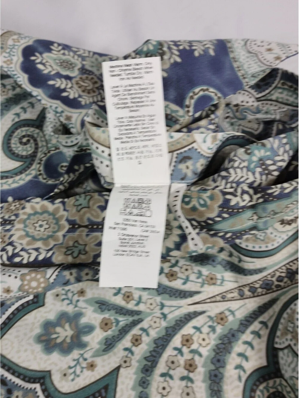Pottery Barn Jordana Paisley King Duvet Cover & 2 Euro Shams
